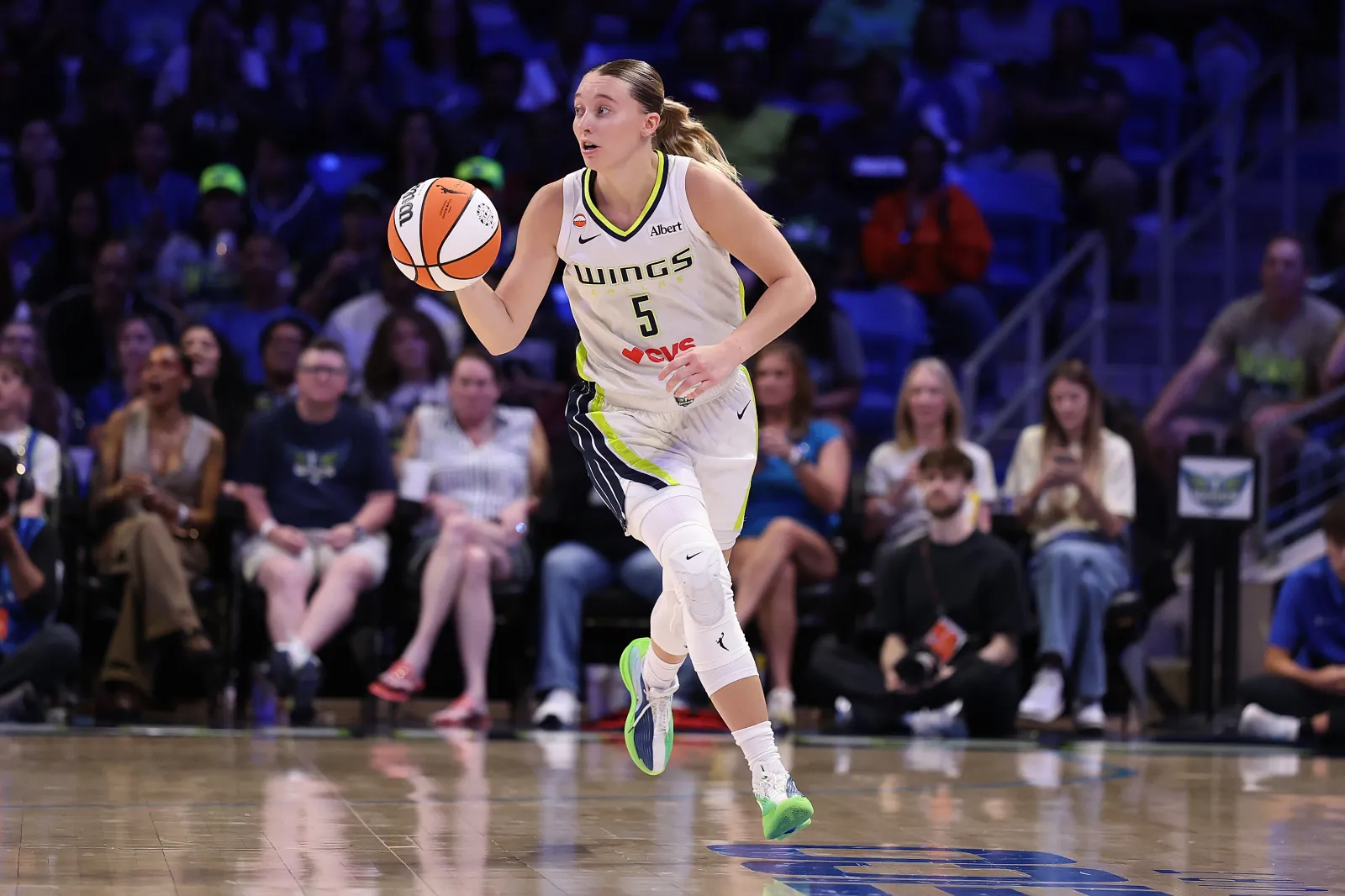 Paige Bueckers #5 of the Dallas Wings