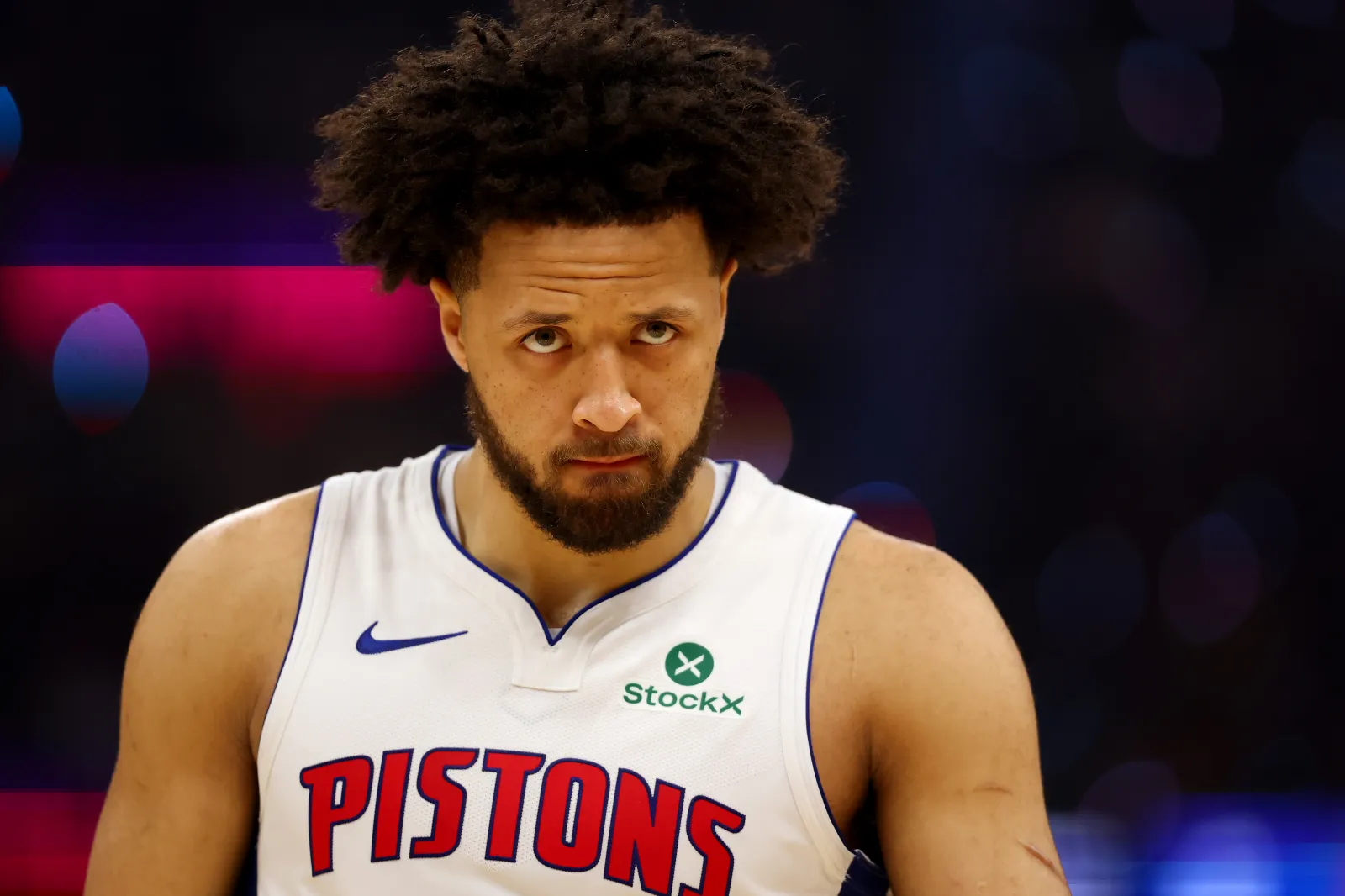 Cade Cunningham #2 of the Detroit Pistons