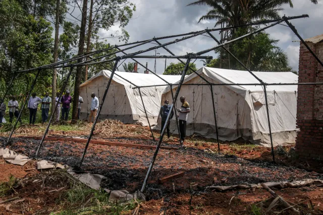 Ebola Patients Flee After Second Treatment Tent Set on Fire—’Panic’