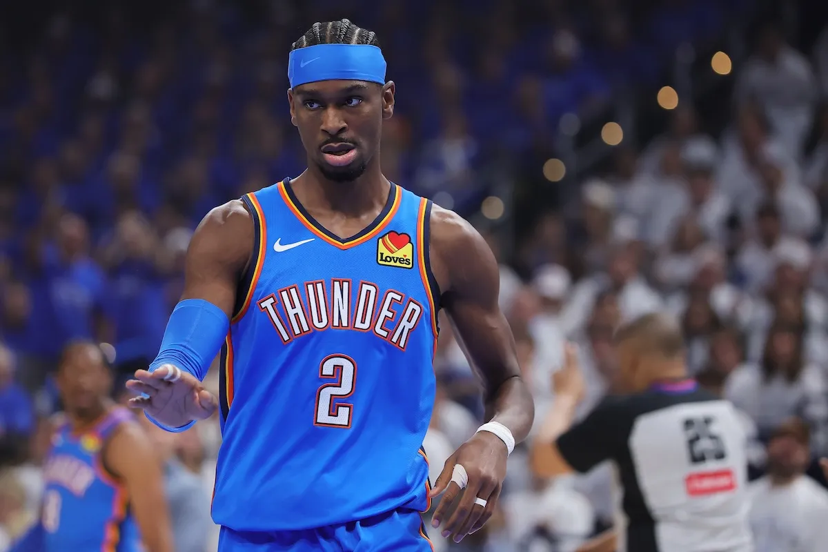 Oklahoma City Thunder star Shai Gilgeous-Alexander in Western Conference Finals Game 2