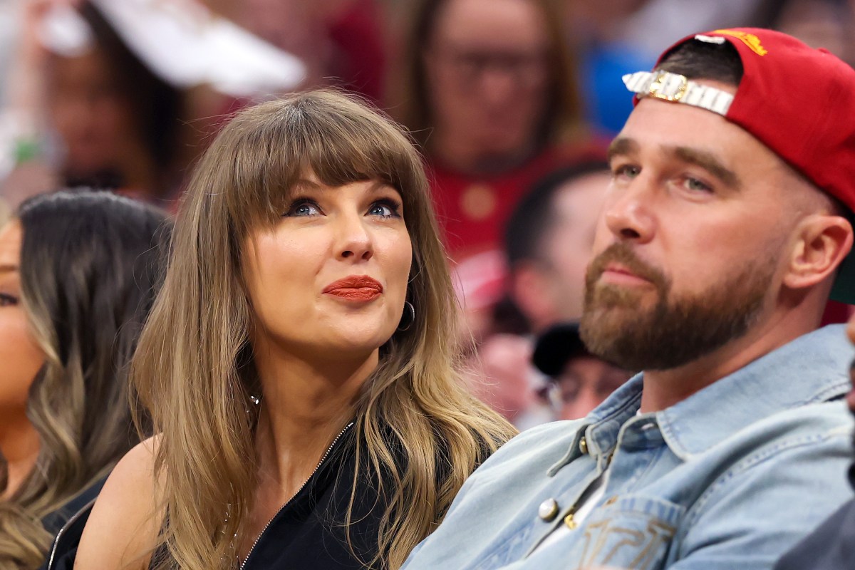 Travis Kelce And Taylor Swift Spotted Courtside at Cavaliers-Knicks Game 3