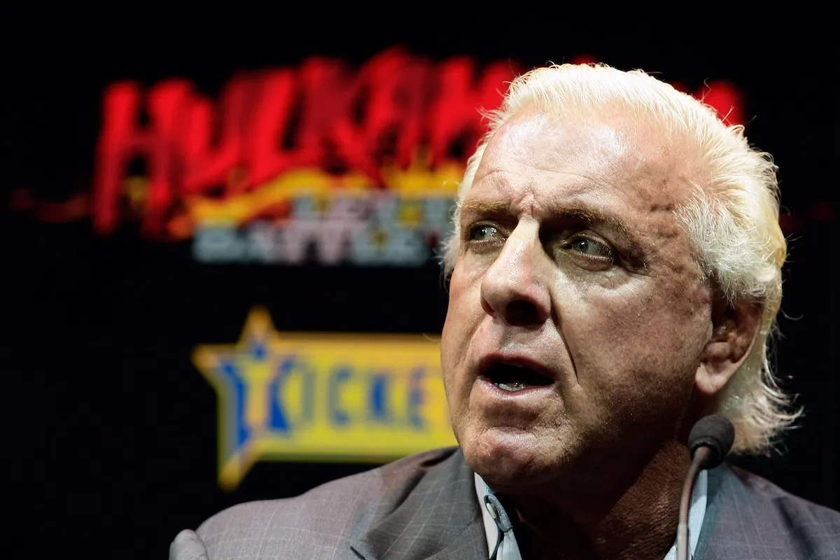 wrestling legend Ric Flair during press conference in Sydney, Australia