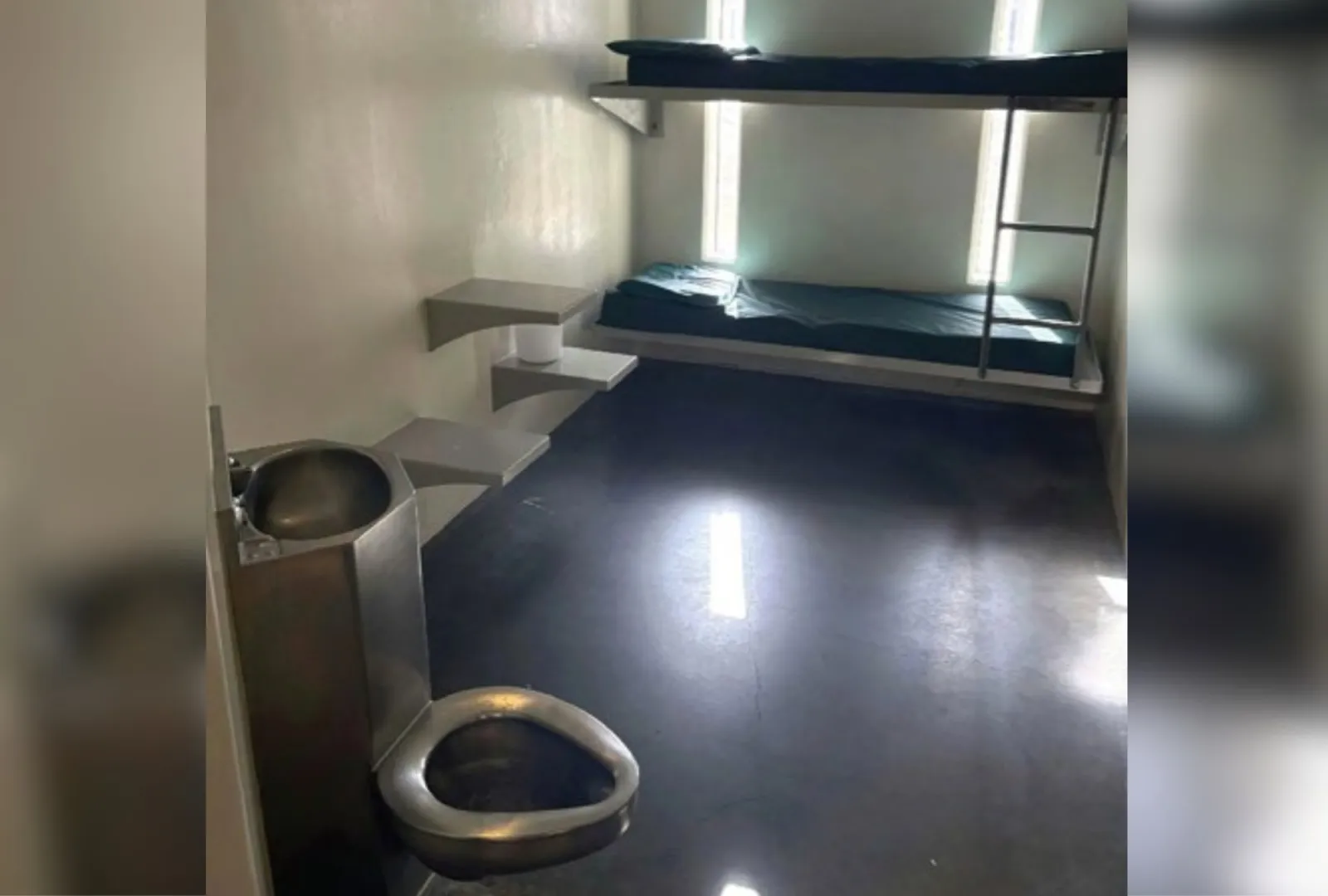 Interior of cell at Cal City.