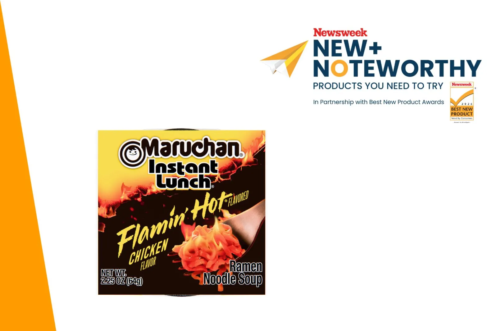 Maruchan Instant Lunch Flamin' Hot Flavored Chicken Flavor.