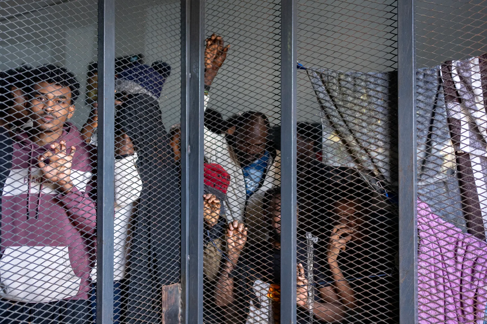 Pay or Stay“We feed them twice a day,” is the official message. At a center in Tajoura on April 5, many men said they would have to pay for their release, trapped indefinitely in overcrowded, foul-smelling warehouses.
