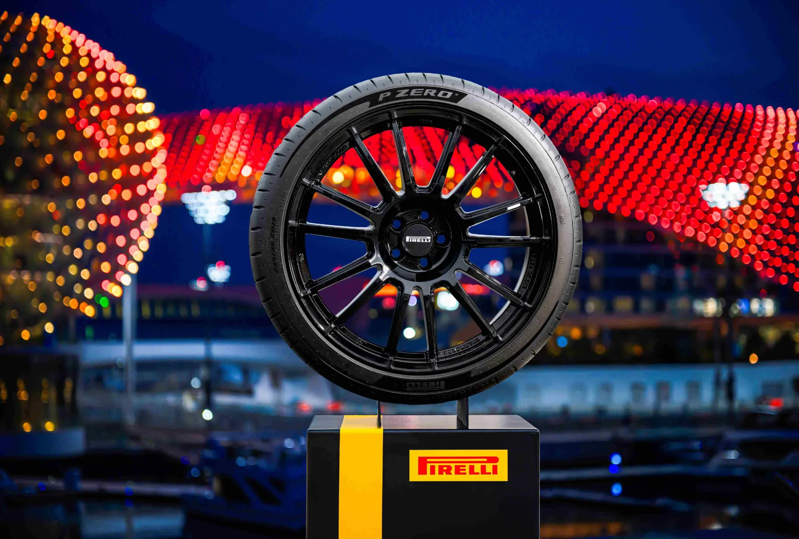 Pirelli P-Zero tire.