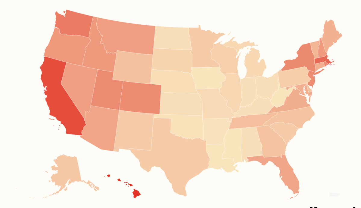 US Map Shows Where Millions Could Pay Higher Taxes When Selling Home