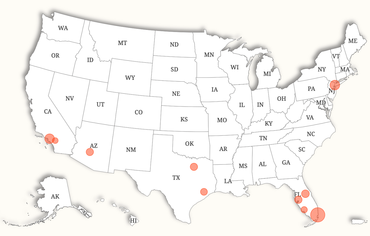 Map Shows Top 10 Cities Where Foreigners Are Looking To Buy US Homes
