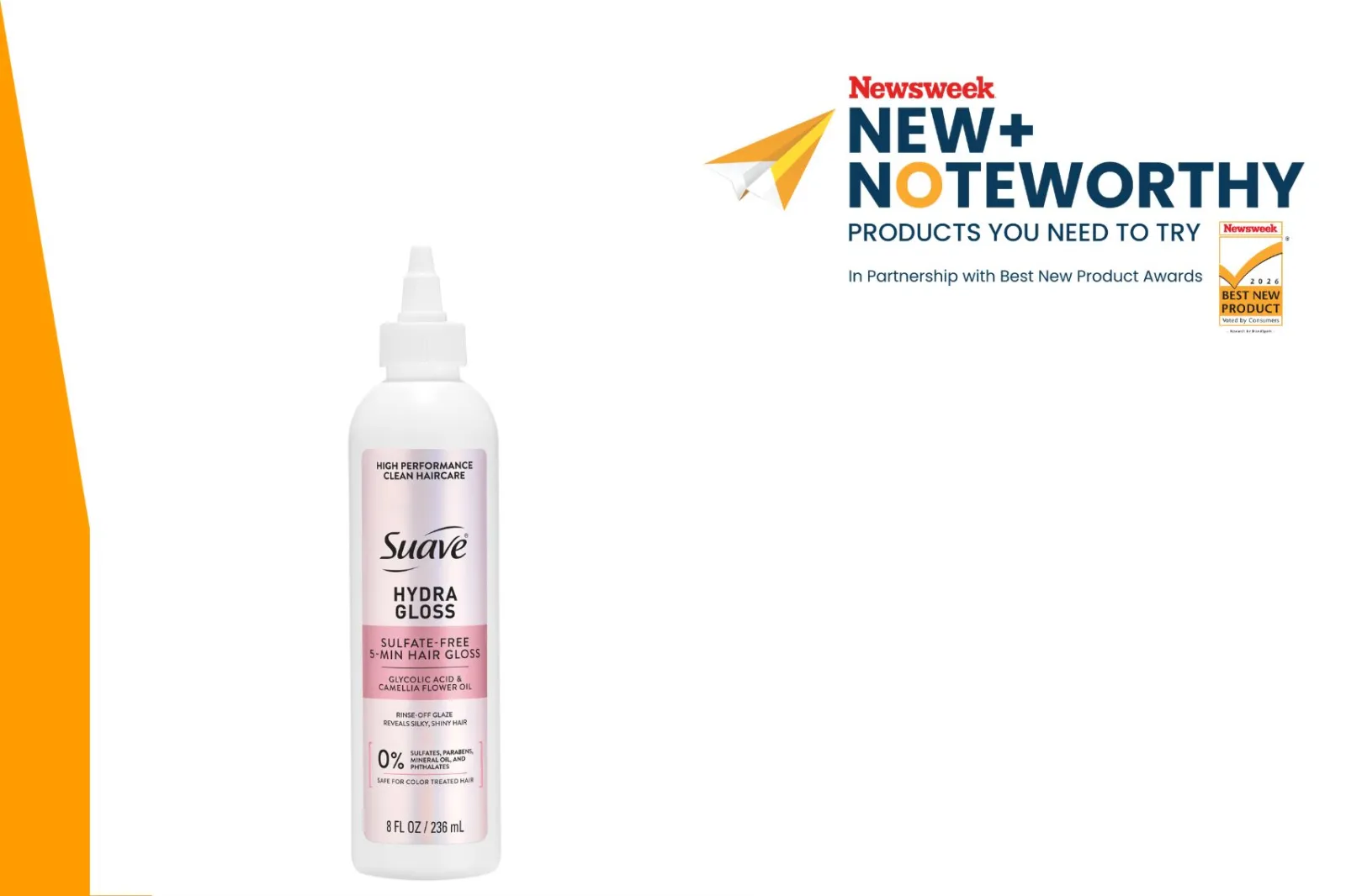 Suave Hydra Gloss Sulfate-Free 5-Min Hair Gloss.