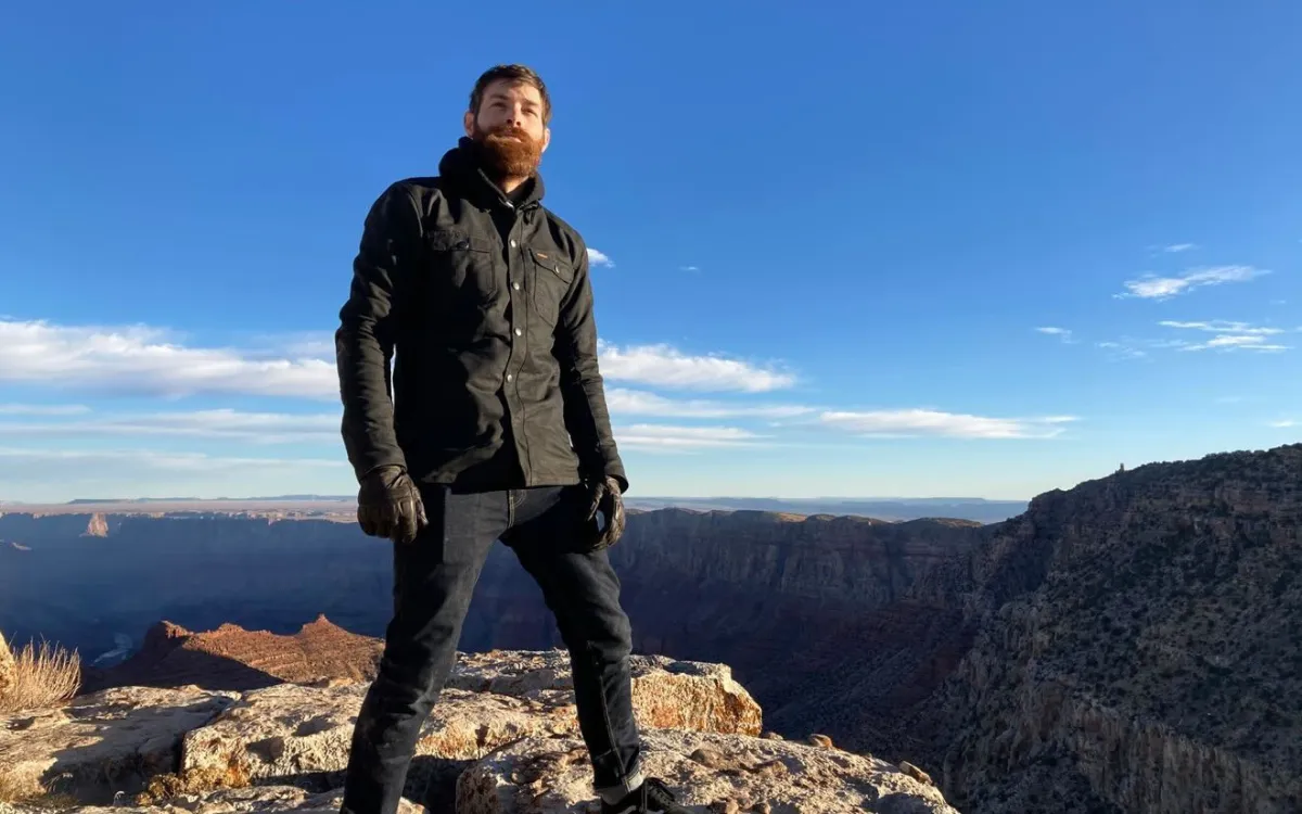 Eric visiting the Grand Canyon after his diagnosis.