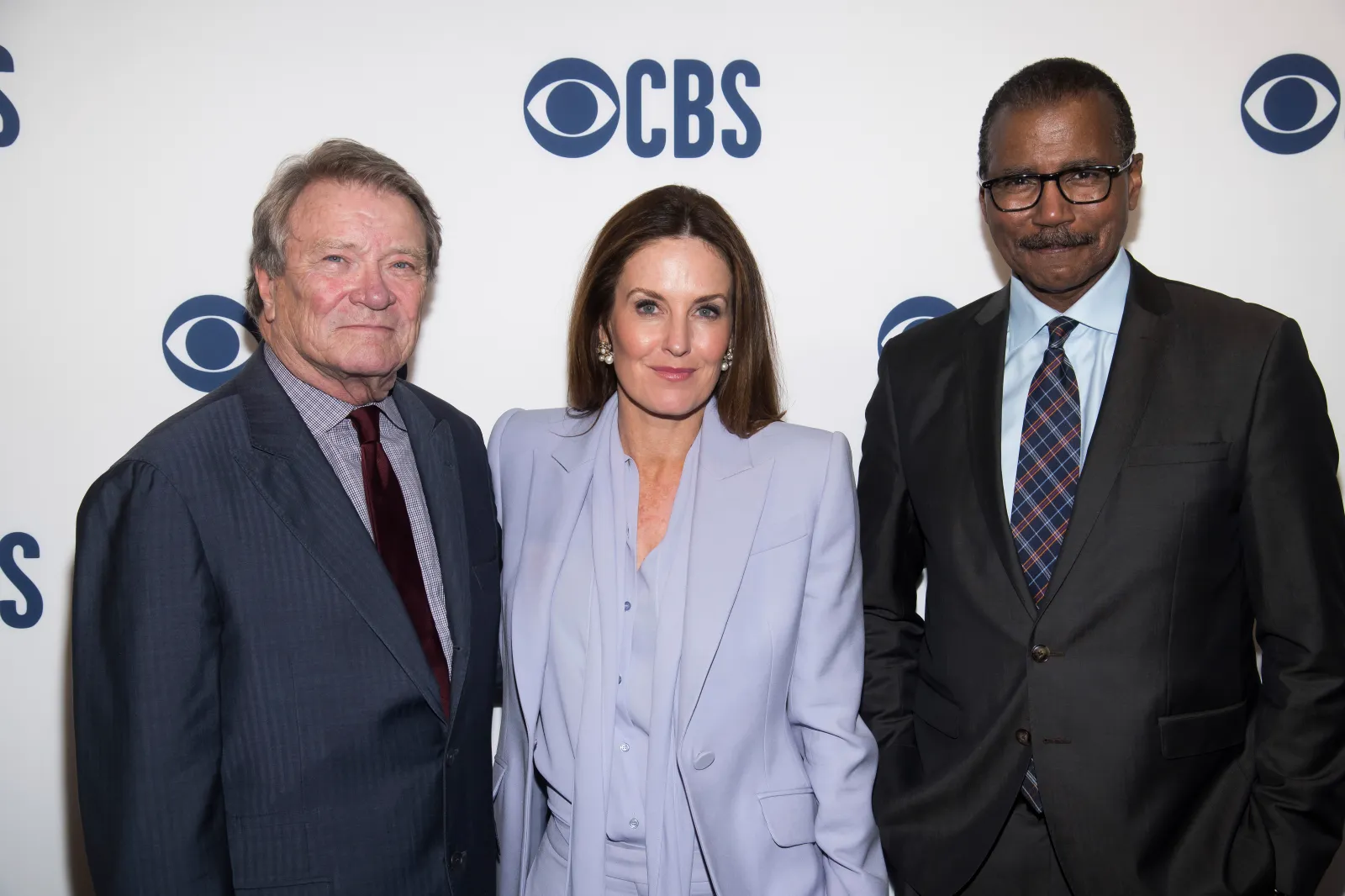 Steve Kroft, left, Sharyn Alfonsi and Bill Whitaker attend the CBS 2019 upfront at The Plaza on Wednesday, May 15, 2019, in New York. (Photo by Charles Sykes/Invision/AP)