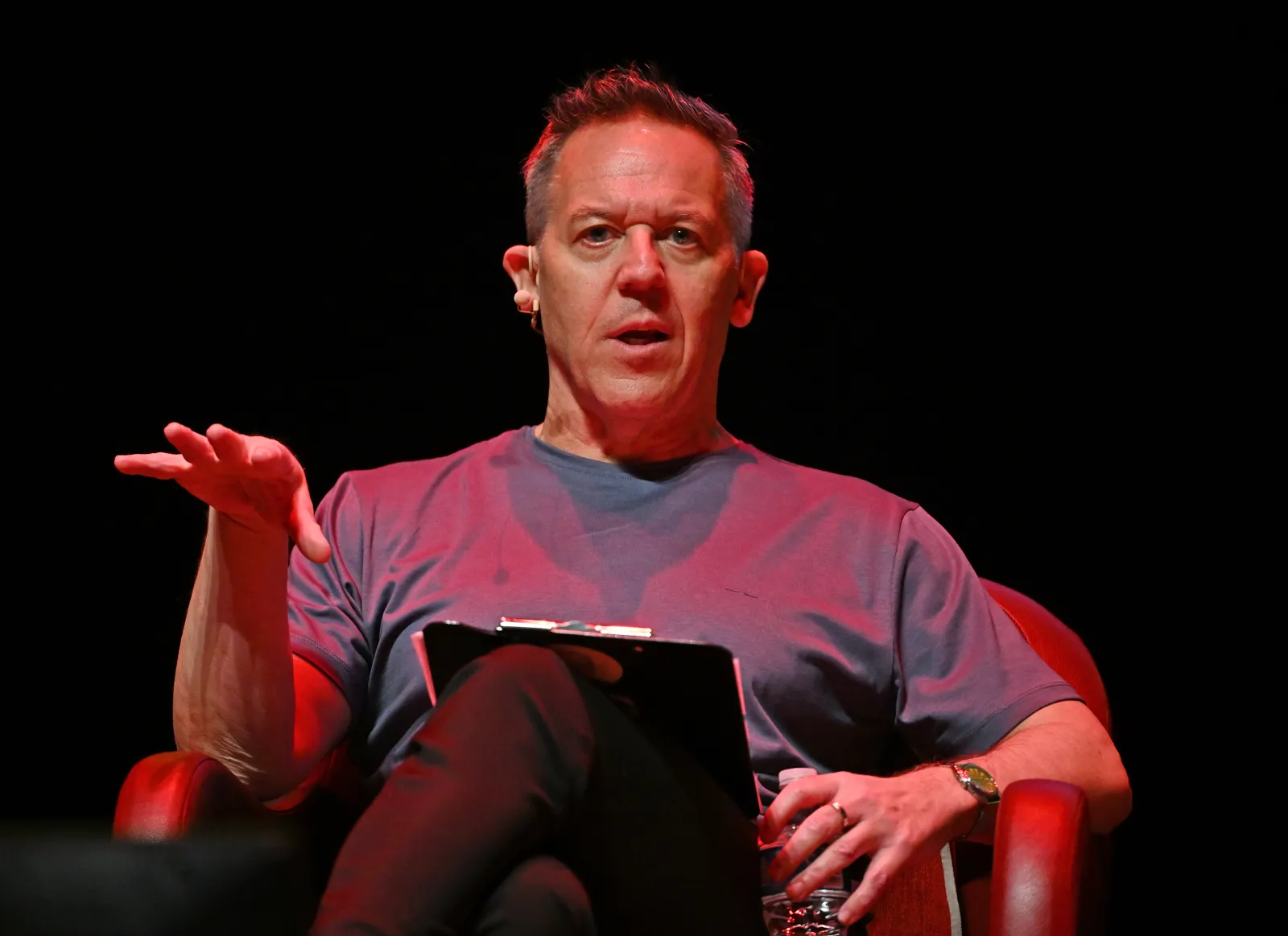 Greg Gutfeld performs on tour at The Broward Center for the Performing Arts on August 10, 2024 in Fort Lauderdale, Florida.
