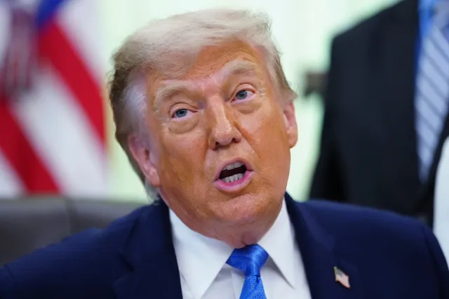 President Donald Trump speaks in the Oval Office of the White House, Wednesday, June 10, 2026, in Washington.