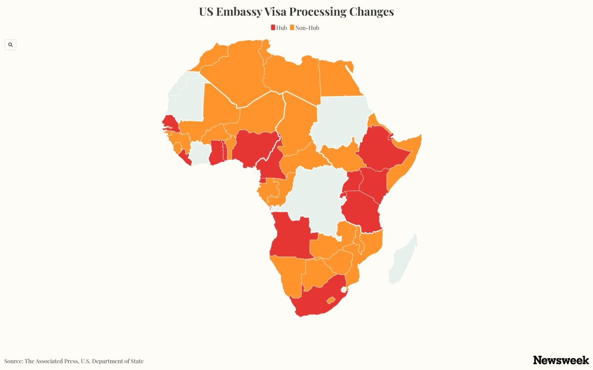 US Visa Update: Map Shows Changes to Embassy Processing in Africa
