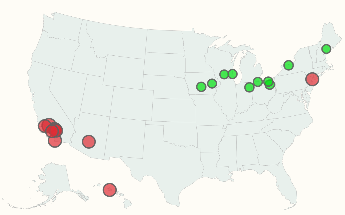 Map Shows US Cities With the Highest&ndash;and Lowest Credit Card Debt