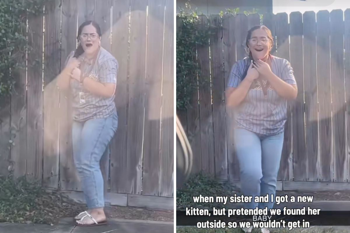 Sisters Find Tiny Kitten Alone on the Street, Then the Truth Comes Out