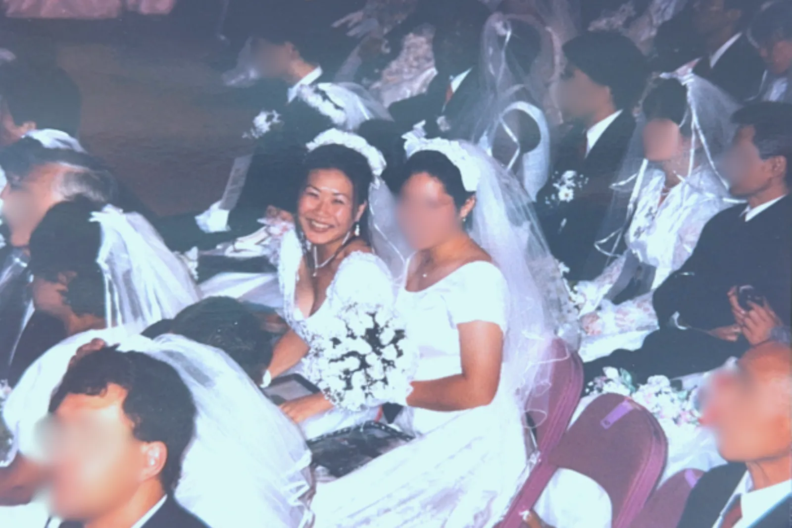 Hawley during her wedding ceremony with the Unification Church.
