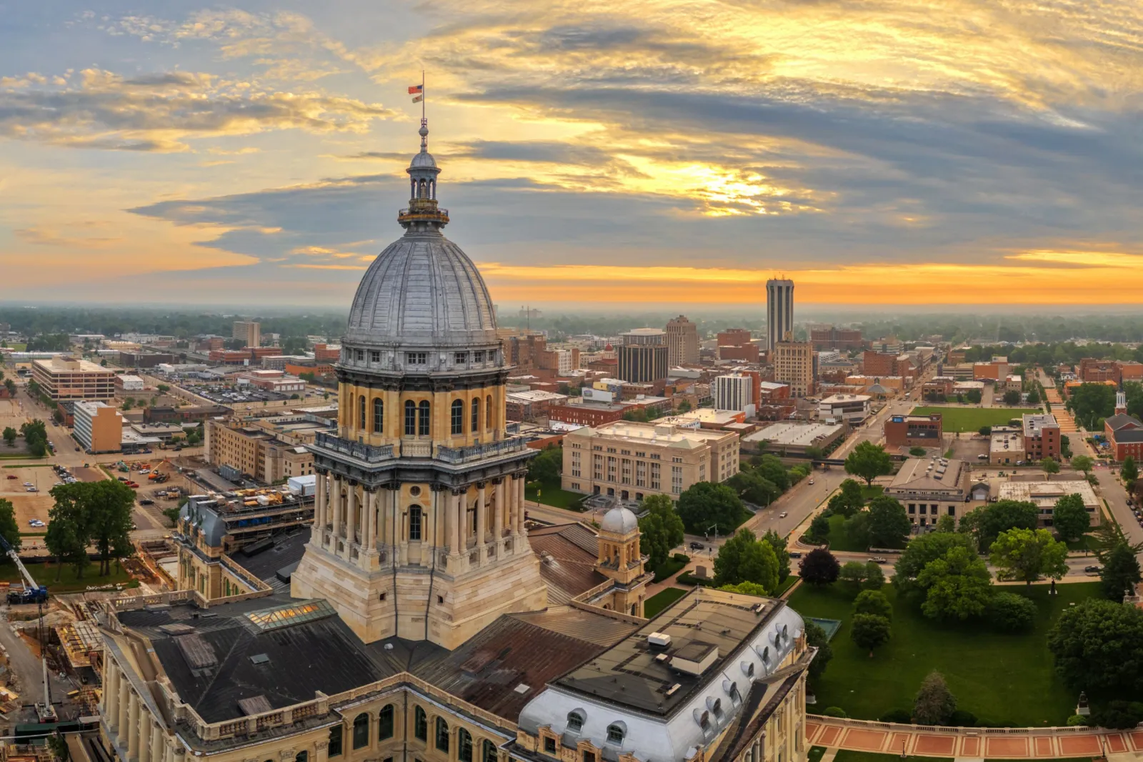 Stock image/file photo of the Illinois State Capitol in Springfield.
