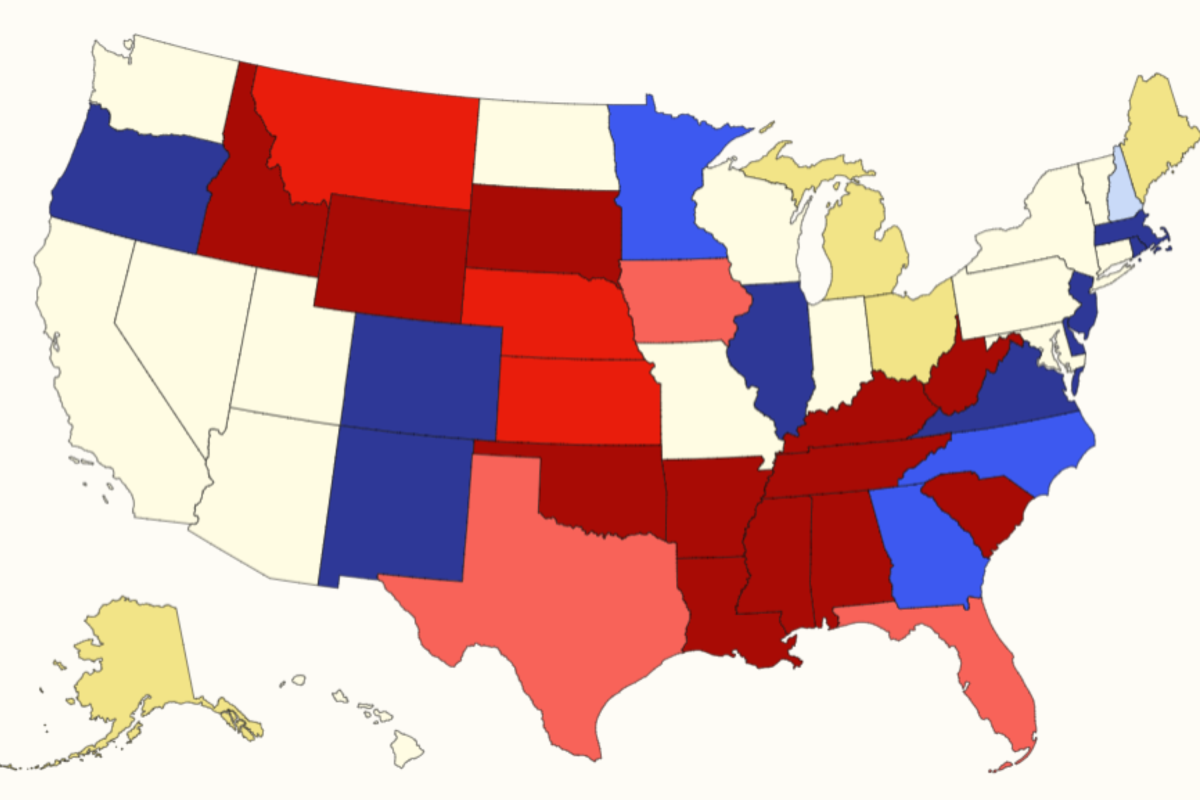 Republicans' Chances of Losing the Senate as Two S