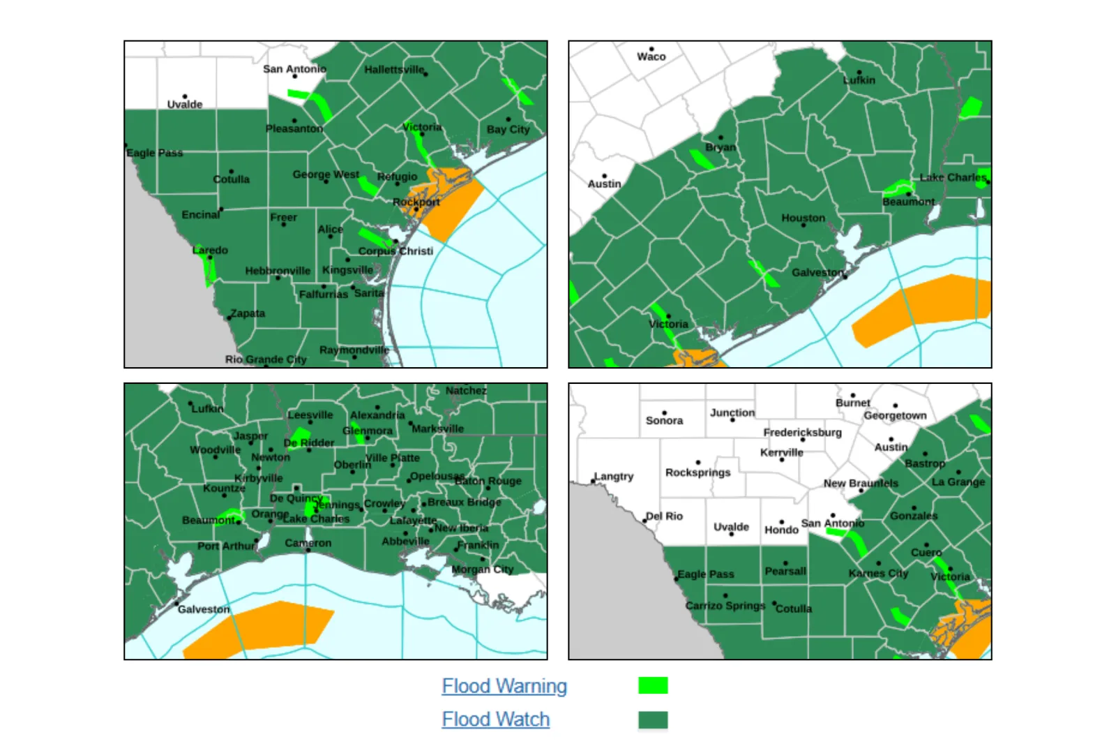 Areas across parts of Texas affected by flood warnings | NWS