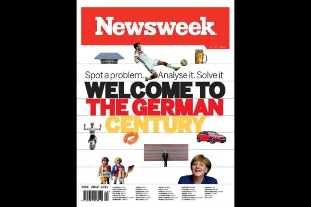Newsweek's 2014 cover stating the World Cup triumoh could kickstart "a century of German success" has so far not proved accurate. (Newsweek)