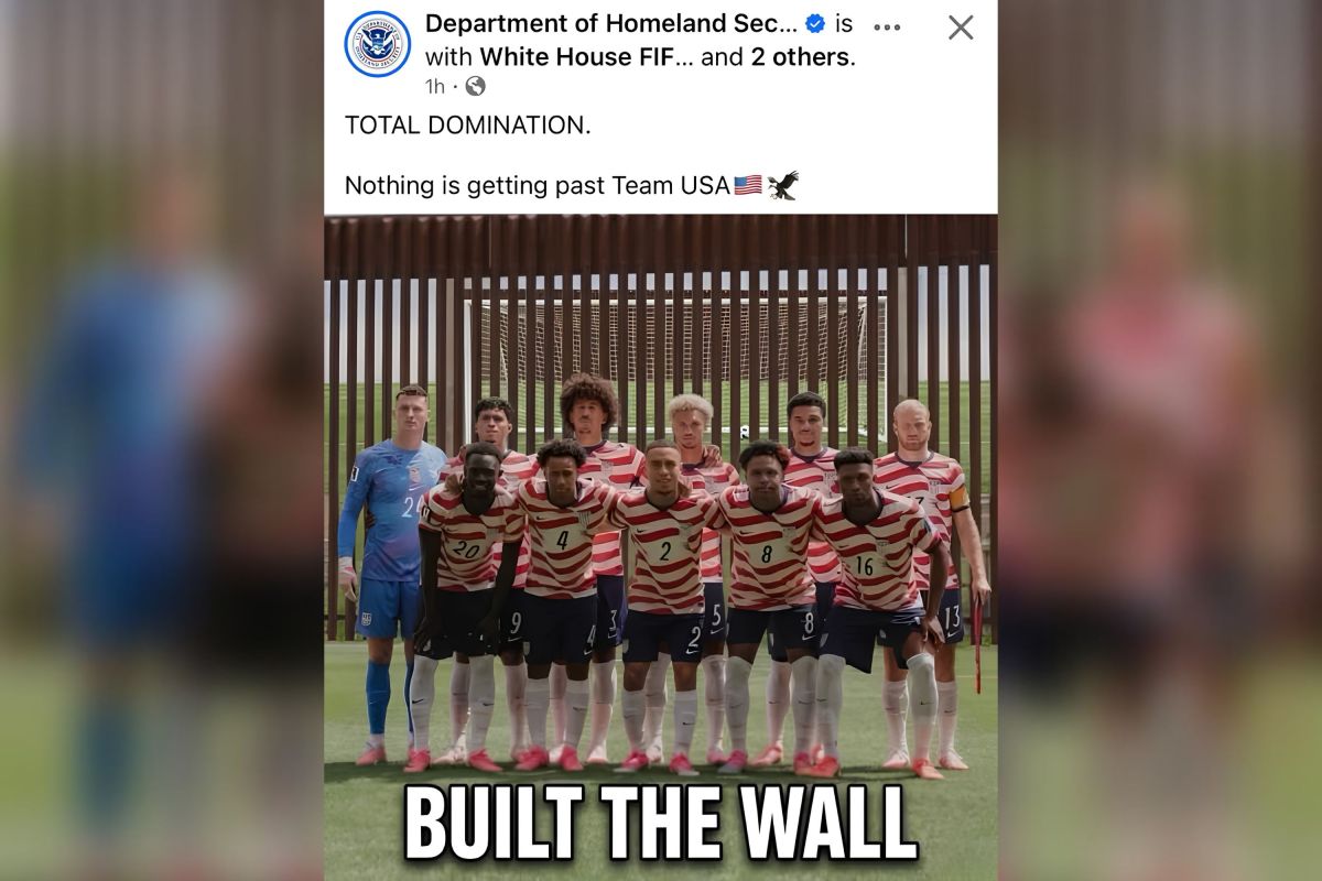 DHS Posts, Then Deletes, 'Built the Wall' World Cup Meme