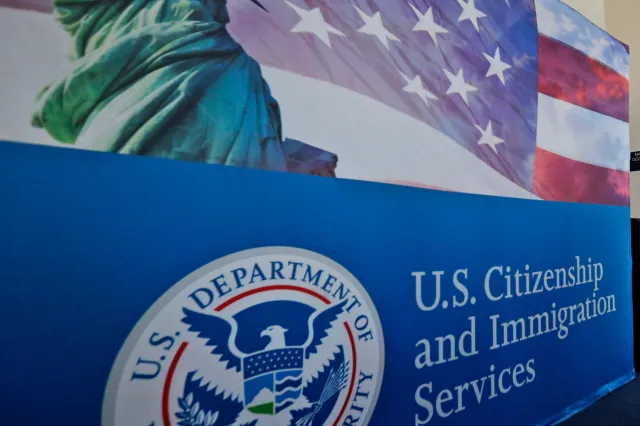 A file photo of the U.S. Citizenship and Immigration Services Miami Field Office in August 2018.