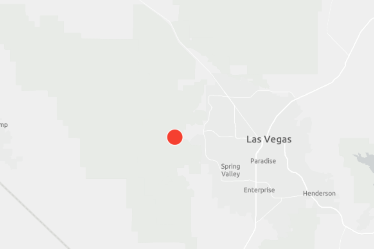 Las Vegas Earthquake: Map Shows Exact Location of 4.1 Magnitude Tremor