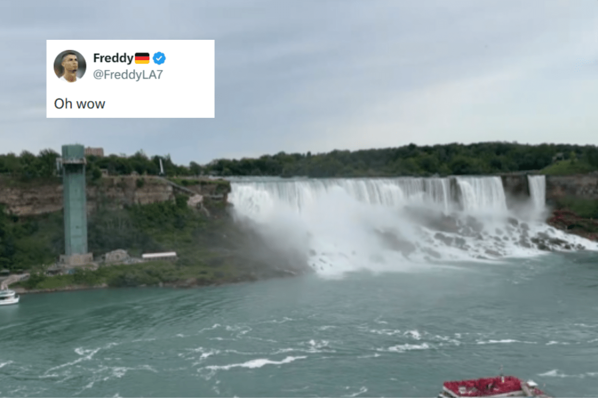 German Soccer Fan Freddy Delighted With Canada Trip, Niagara Falls