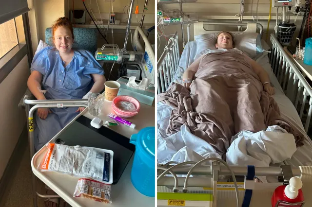 Charlotte Fowler rests in hospital after surgery.