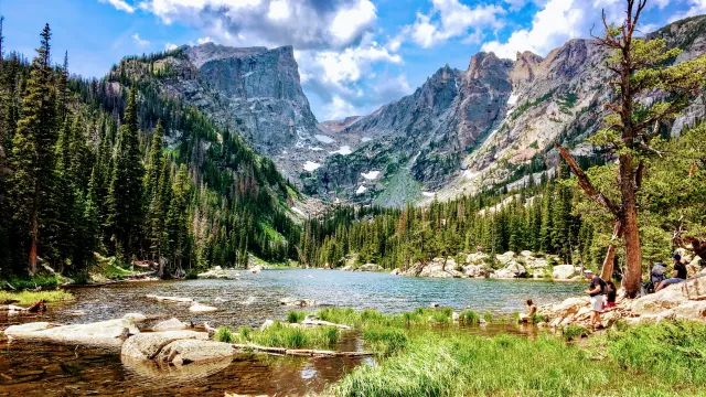 Undated file photo of Dream Lake, located in Colorado's Rocky Mountain National Park.