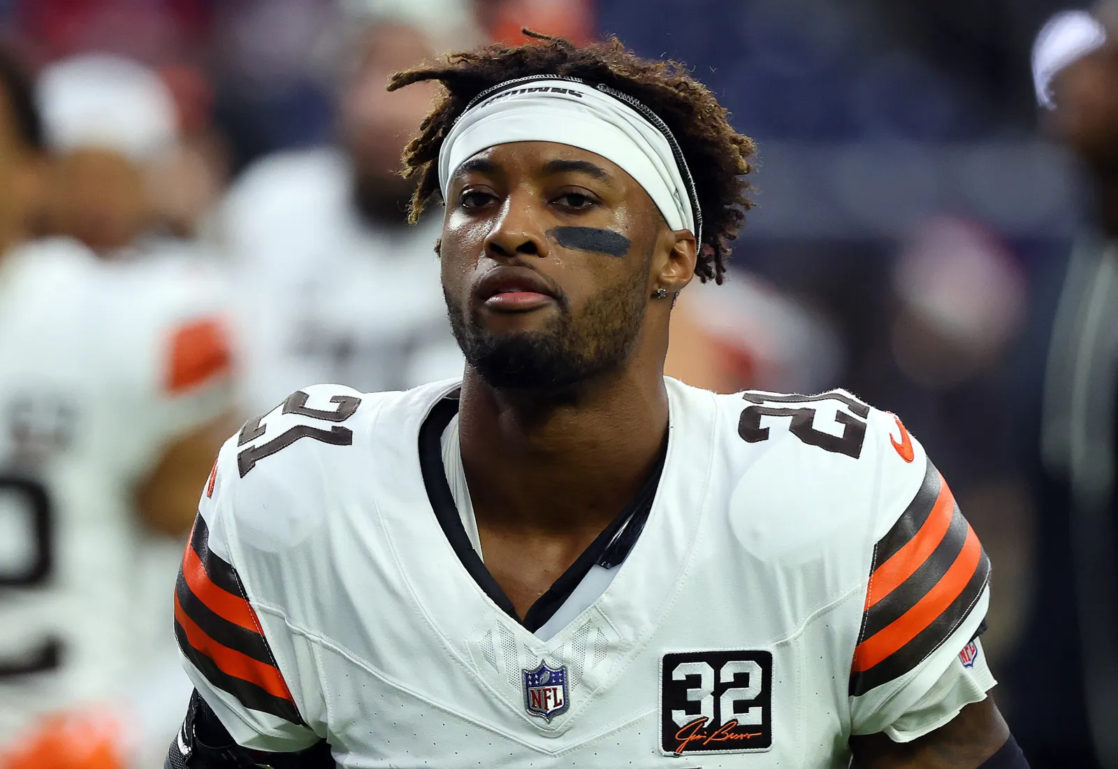 Cleveland Browns cornerback Denzel Ward at game against Houston Texans