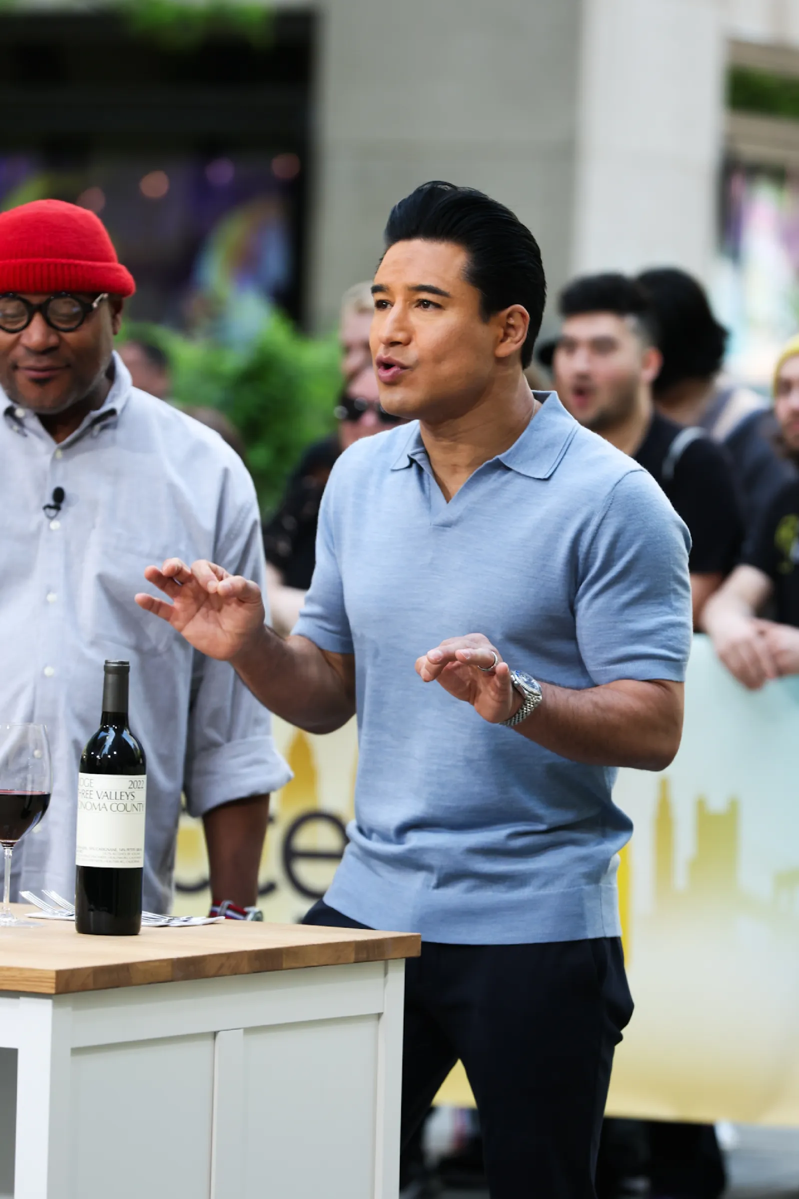 Mario Lopez on the set of "Access Hollywood" on May 12, 2025, in New York City.