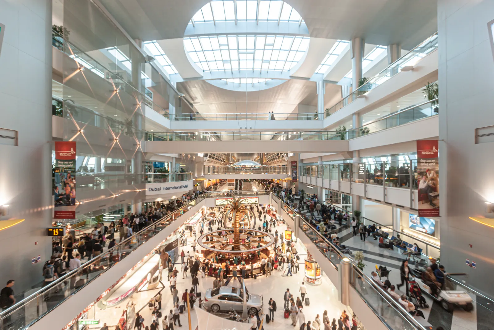 A view of an atrium at Dubai International Airport, pictured back in November 2007.