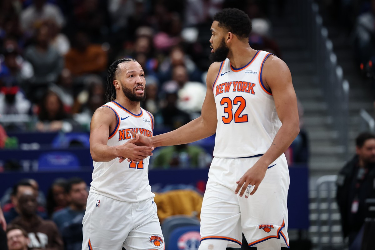 Knicks' Karl-Anthony Towns' Honest Reaction to Jalen Brunson's Injury Scare