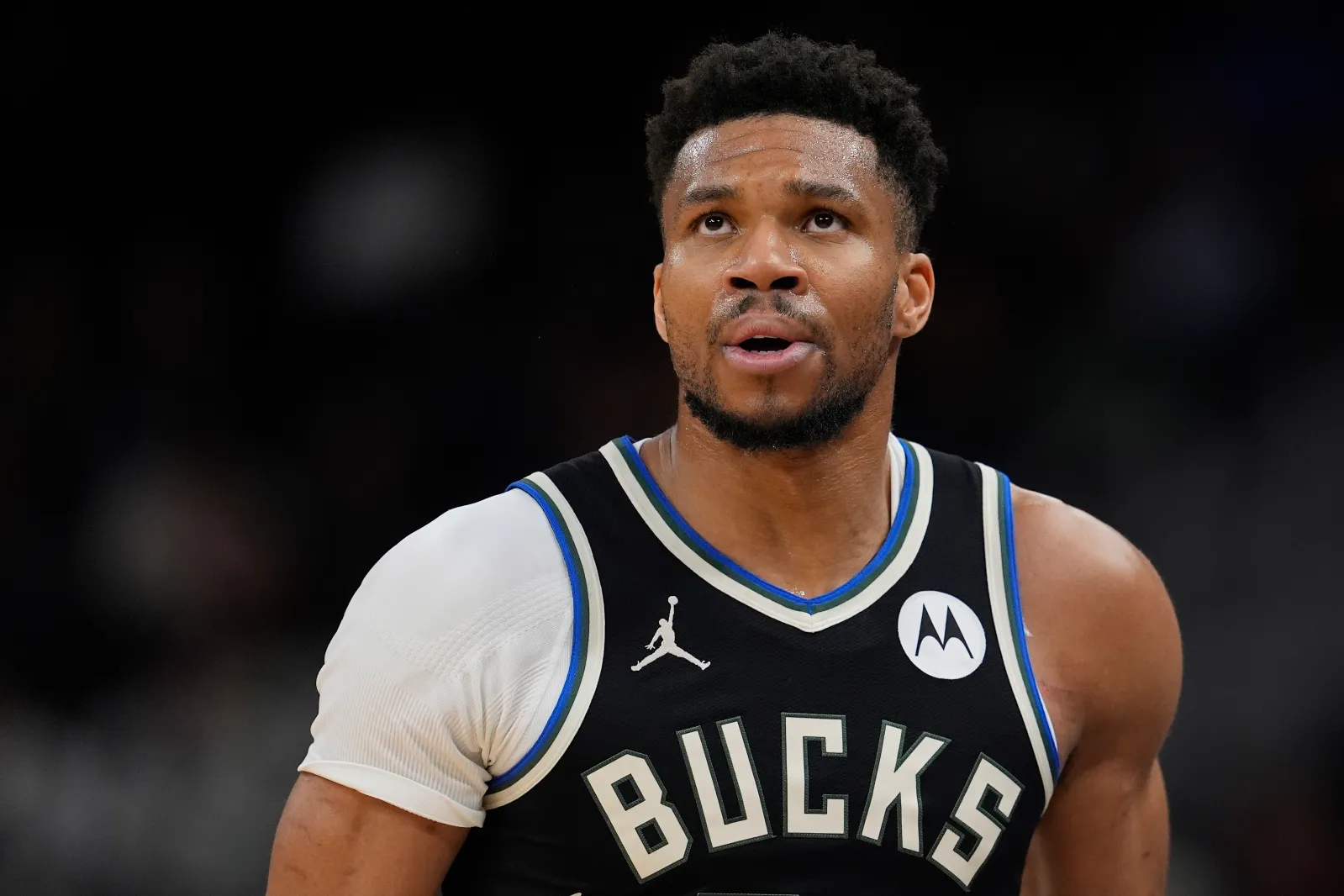 Bucks star Giannis Antetokounmpo during NBA game against Indiana Pacers