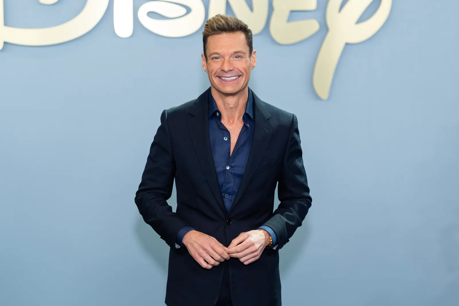 Ryan Seacrest attends the 2026 Disney Upfront at Jacob Javits Center on May 12, 2026 in New York City. (Photo by TheStewartofNY/WireImage)