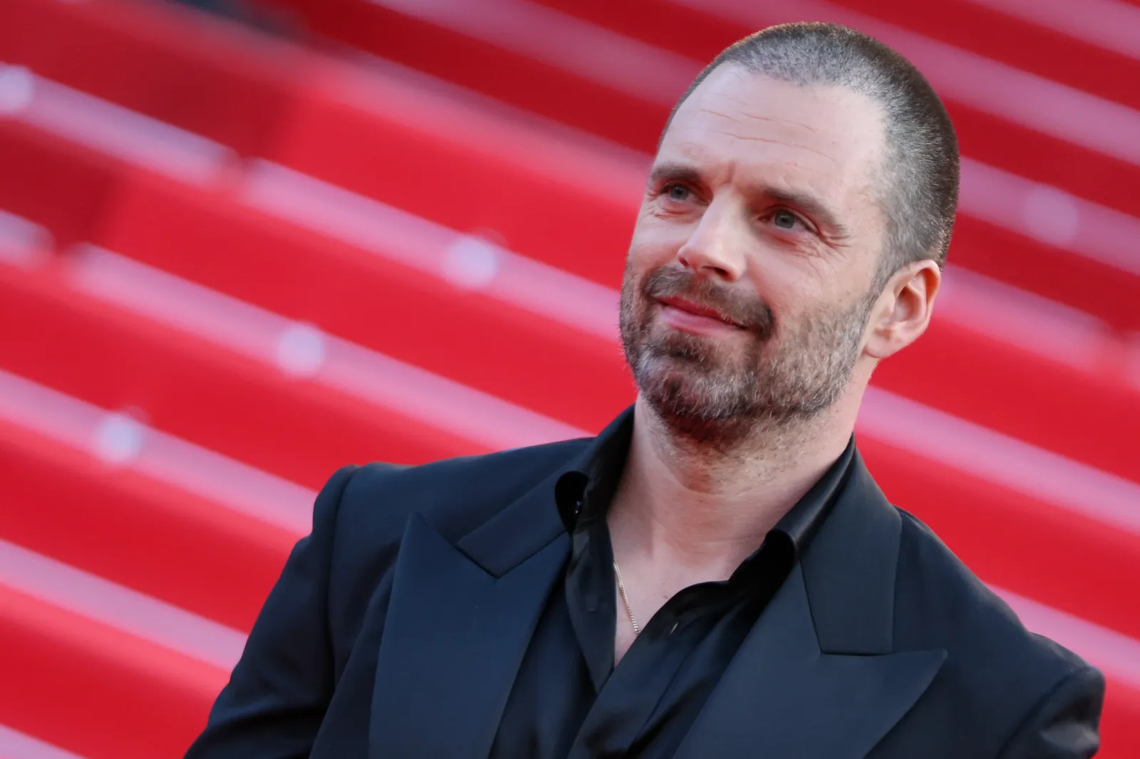 Actor Sebastian Stan appears on the red carpet of the closing ceremony of the 79th edition of the Cannes Film Festival