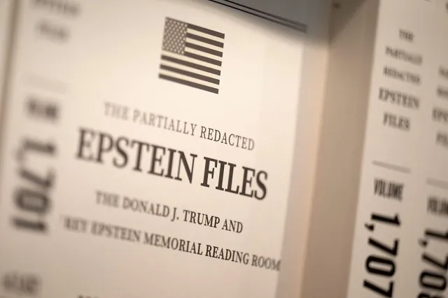 Volumes are seen as preparations are made for the opening of the pop-up exhibit