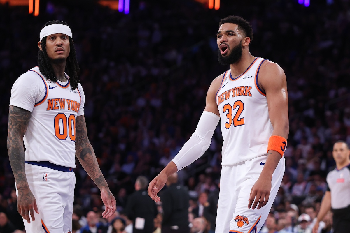 Karl-Anthony Towns Reacts to Officiating in Knicks' Game 3 L