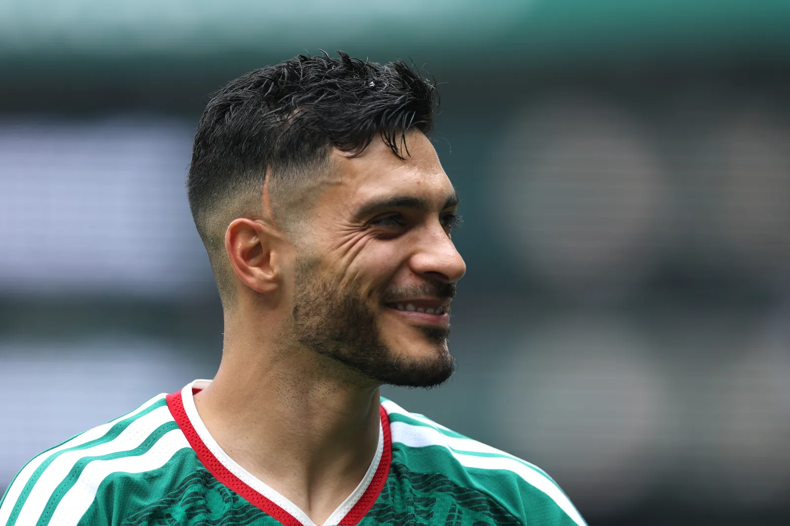 MEXICO CITY, MEXICO - JUNE 11: Raul Jimenez #9 of Mexico celebrates after the 2-0 win during the FIFA World Cup 2026 Group A match between Mexico and South Africa at Mexico City Stadium on June 11, 2026 in Mexico City, Mexico. (Photo by Carl Recine/Getty Images)