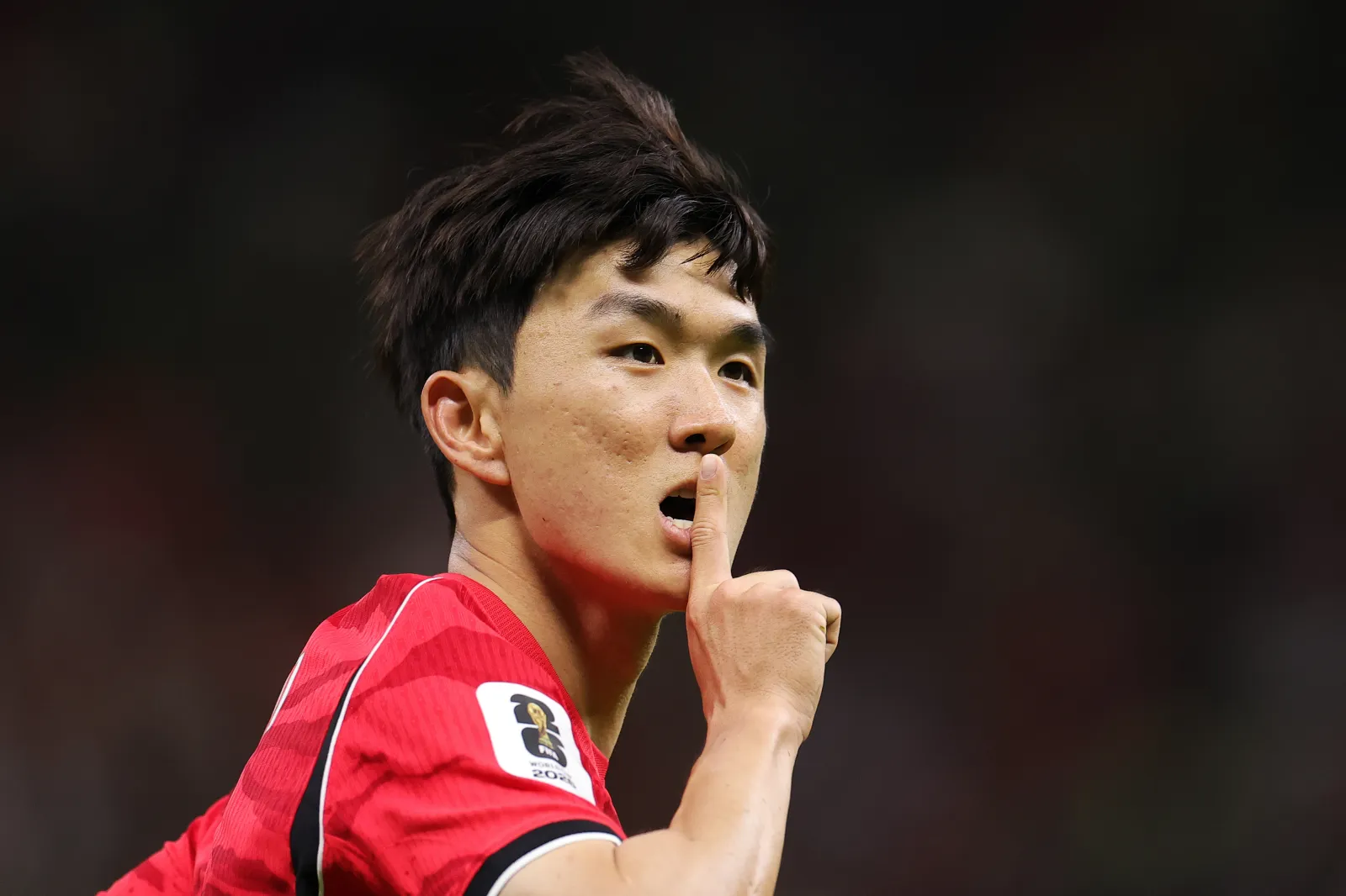 GUADALAJARA, MEXICO - JUNE 11: In-Beom Hwang #6 of Korea Republic celebrates scoring his team's first goal during the FIFA World Cup 2026 Group A match between Korea Republic and Czechia at Guadalajara Stadium on June 11, 2026 in Guadalajara, Mexico. (Photo by Alex Slitz/Getty Images)