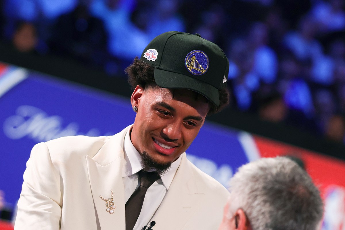 Yaxel Lendeborg Has Emotional Reaction to Joining Warriors at NBA Draft