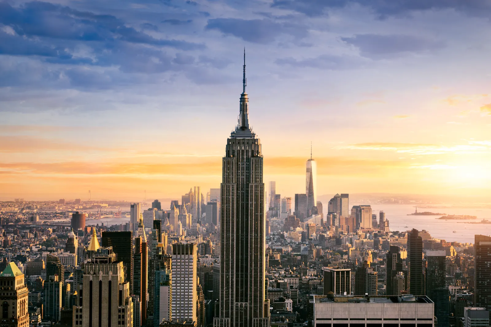 A view of the Empire State Building.