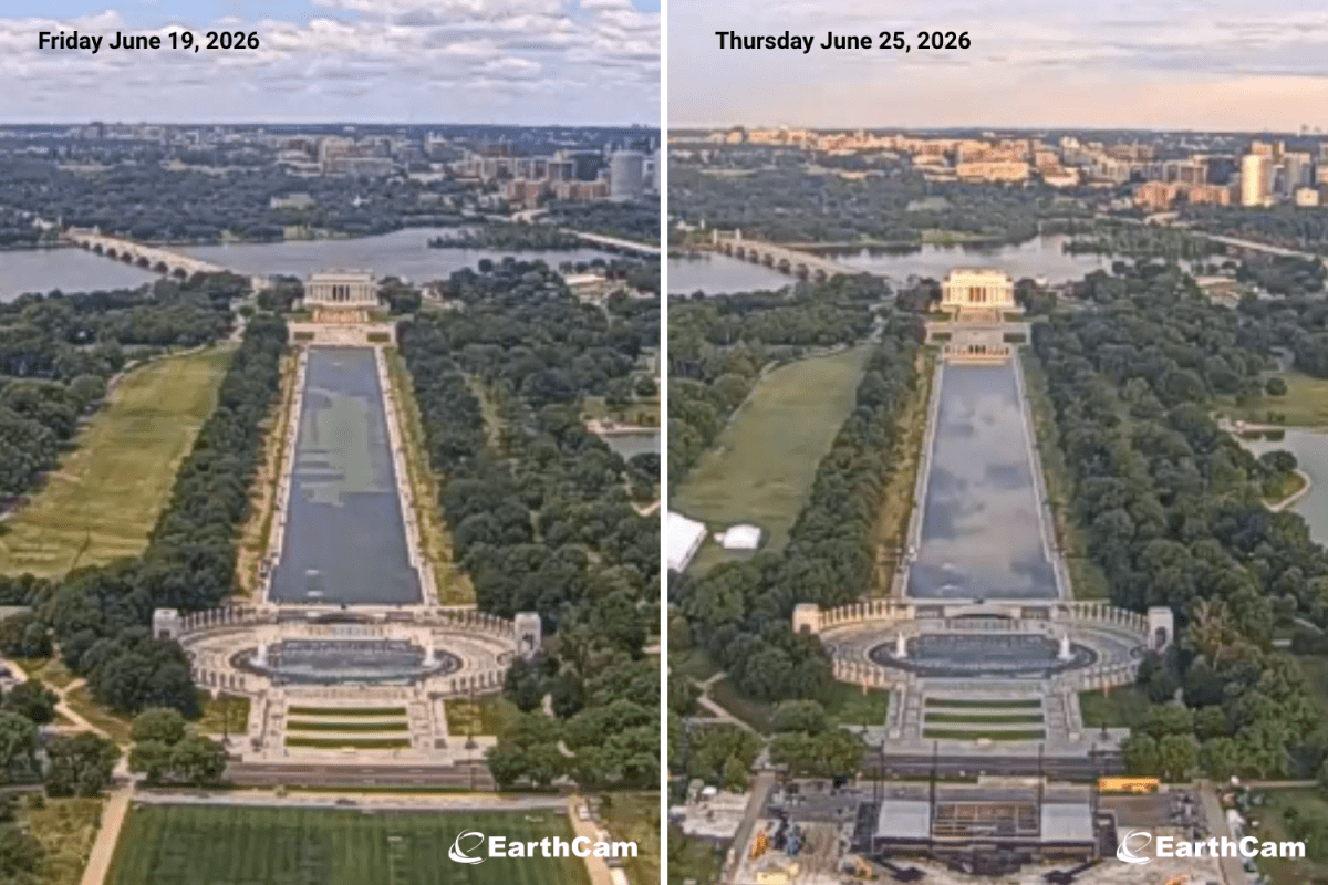 ‘Blue and Clear’—Reflecting Pool Appearance Shifts Again in New Images