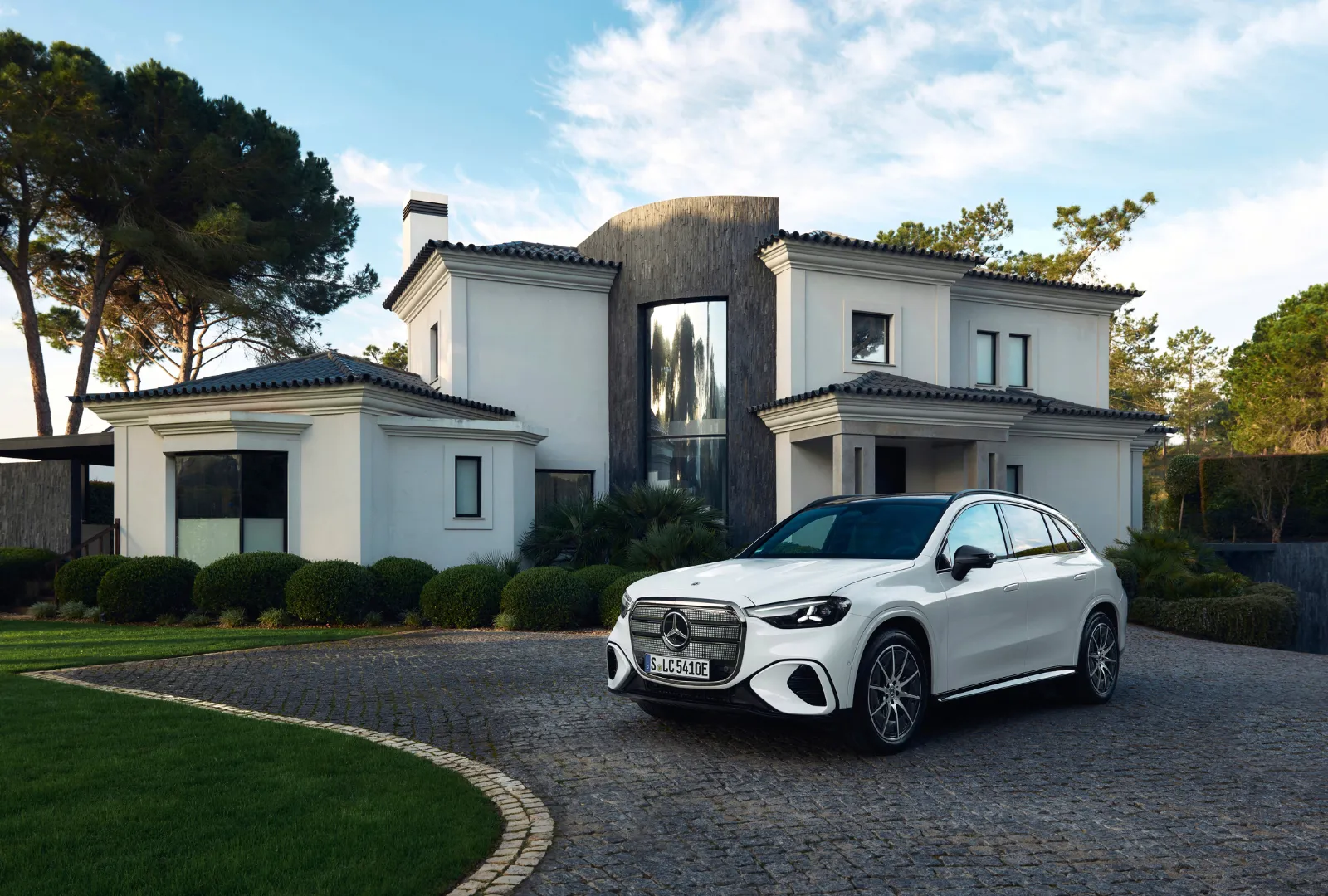 Mercedes-Benz Electric GLC parked in a driveway