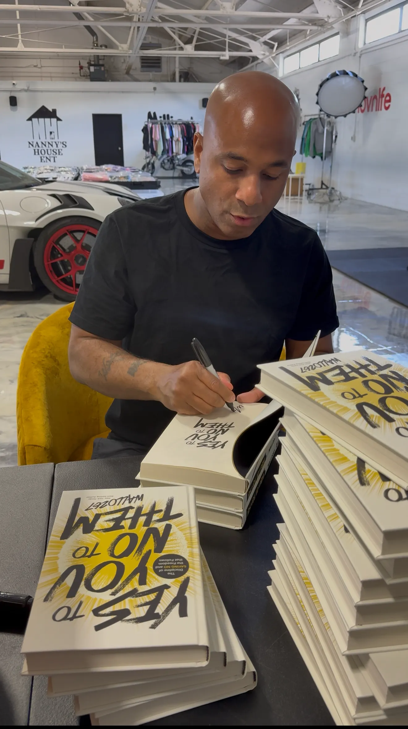 Author "Wallo267" and his latest book, Yes to You, No to Them.