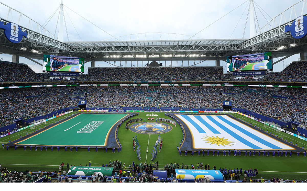 Why Every Nation's Flags Are Placed on Pitch at World Cup Except One
