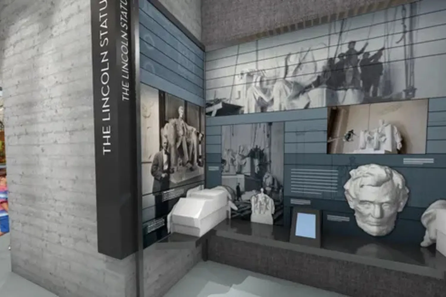Rendering of designs for the Lincoln Memorial undercroft museum.