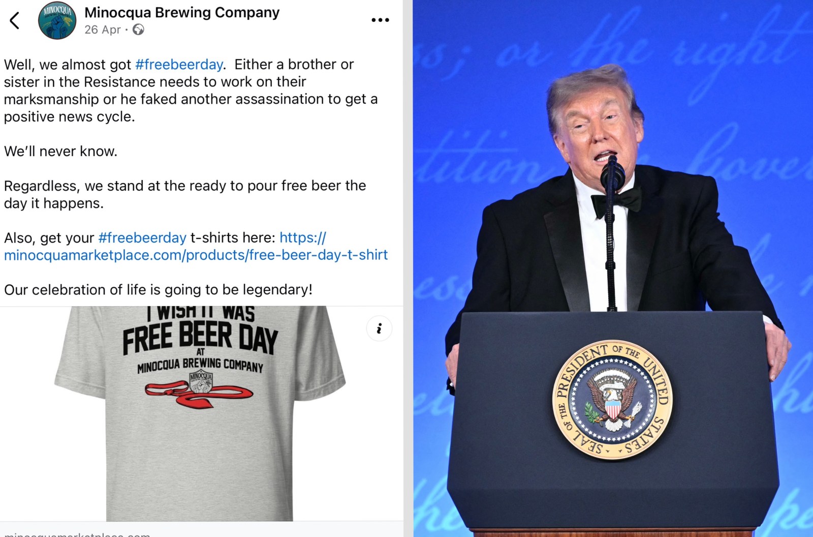 newsweek.com - Khaleda Rahman - Brewery slammed over Trump assassination attempt post could lose permit